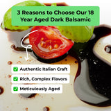 Aged Dark Balsamic Vinegar 375 ml. bottles. - Tubac Gourmet Foods