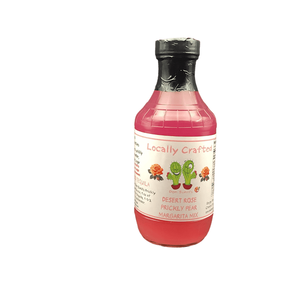 Desert Rose Prickly Pear Margarita Mix 16oz. Bottle - Tubac Gourmet Foods