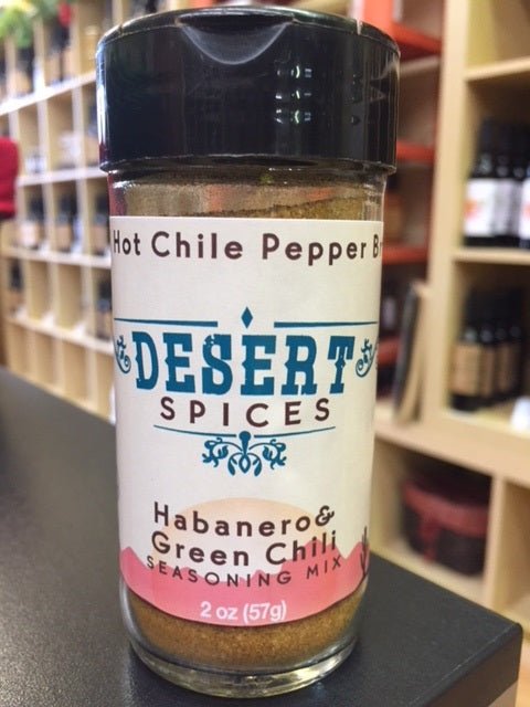 Desert Spices – Habanero & Green Chili Seasoning Mix, 2oz. Red Hot Chile Pepper Brand. - Tubac Gourmet Foods