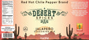 Desert Spices – Jalapeno Seasoning Mix, 2oz. Red Hot Chile Pepper Brand - Tubac Gourmet Foods