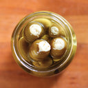 Drunker Oregano Feta cheese Stuffed Olives. 16 oz Bottles. - Tubac Gourmet Foods